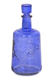 Бутылка стеклянная "Традиция" 1,5л, 52-П29Б-1500 с цветной декорацией наружн. стороны (синий матов)